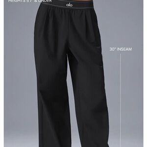 ALO Yoga Black Suit Up Trousers
